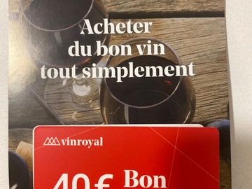 Vente: Bon d'achat Vin Royal (40€)