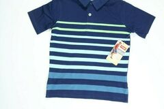 Comprar ahora: Boys Wrangler Denim Blue Stripe Polo Shirt Large 20 QTY NEW!