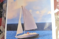 Selling with online payment: TLAR Models 1/700 58' Yacht Sail, Boom and Mast Kit Sail II