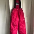 Selling with online payment: White Summit ski salopettes - red