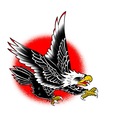 Tattoo design: Striking Eagle