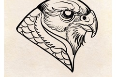Tattoo design: Hawk Head