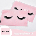 Liquidation & Wholesale Lot: 500 Piece Soft Ziplock Eyelash Pink Cosmetic Pouches, NEW! 