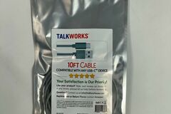 Buy Now: Talk Works 10 ft Nylon Braided USB to USB-C Cable  30 QTY NEW!