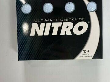Liquidation & Wholesale Lot: Nitro Ultimate Distance 12 White Golf Balls 30 QTY NEW!