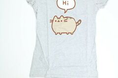 Bulk Lots: Women's Pusheen Heather Gray Cat T-Shirt Medium 15 QTY NEW!