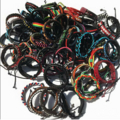 Buy Now: 100Pcs Mixed Colorful Handmade Leather Bracelets