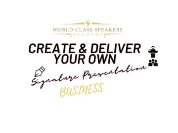 I Offer Group Events (e.g. speaking, workshops. One Payment): Create & Deliver Your Own Signature Business Presentation