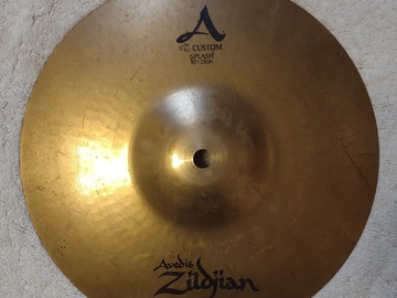 Selling with online payment: Zildjian A Custom 10" Splash Cymbal 