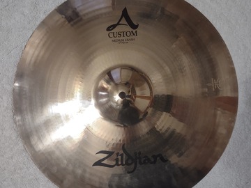 Selling with online payment: Zildjian A Custom 17" Medium Crash Cymbal
