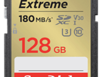 Myydään: SANDISK Extreme SDXC 128GB 180MB/s memory card