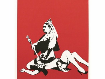 Selling with online payment: Banksy, Queen Victoria - unsigned (2003)