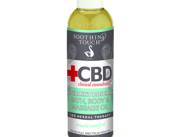 Liquidation & Wholesale Lot: Soothing Touch CBD Peppermint Rosemary Bath & Body Oil 100 mg