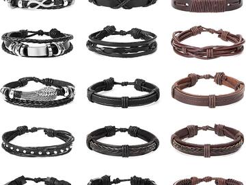 Buy Now: 150Pcs Braided Leather Ethnic Tribal Adjustable Bracelets