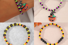 Comprar ahora: 60Pcs Halloween Pumpkin Beads Bracelets