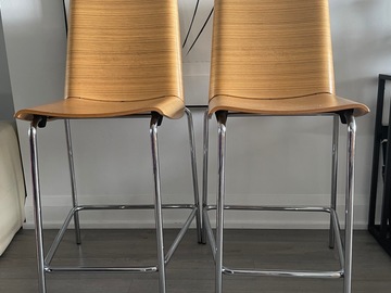 Individual Seller: PLANK Millefoglie Counter Chairs