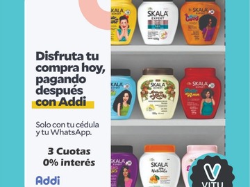 Productos: shampoo, tratamientos cabello