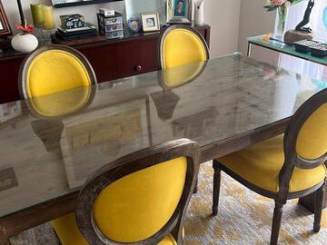 Individual Sellers: Solid wood dining table and chairs 