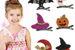Buy Now: 60Pcs Halloween Kids Girl Ghost Pumpkin Skeleton  Hair Clips