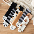 Liquidation & Wholesale Lot: 30 pairs of coral fleece mid-tube warm fleece socks