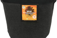  : Gro Pro Essential Round Fabric Pot w/ Handles 10 Gallon - Black