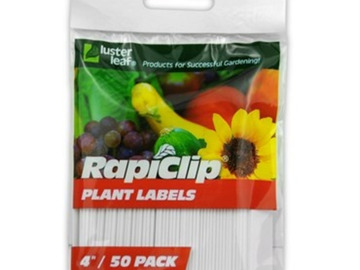  : Rapiclip Plant Labels 4" 50 pk