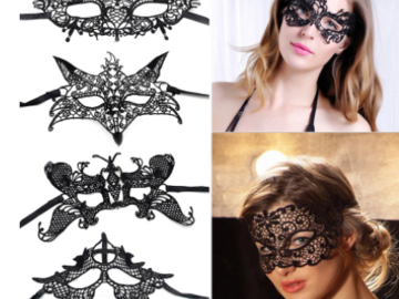 Buy Now: 50Pcs Halloween Women Hollow Lace Masquerade Sexy Cosplay Mask 