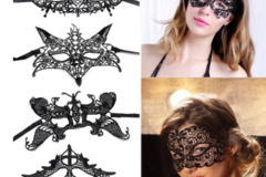 Comprar ahora: 50Pcs Halloween Women Hollow Lace Masquerade Sexy Cosplay Mask 