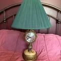Selling: Vintage Metal Table Lamp with Clock
