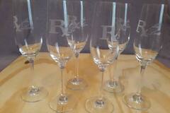 Selling: Rx for Love Champagne/Wine Glasses-Set of 6-8 oz