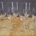 Selling: Rx for Love Champagne/Wine Glasses-Set of 6-8 oz