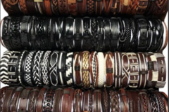 Comprar ahora: 100X Vintage Ethnic Tribal Handmade Leather Bracelets
