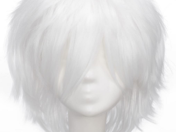 Selling with online payment: Short haired white wig