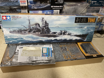 Selling with online payment: Tamiya 1/350 IJN Heavy Cruiser "Tone" w/ PE extras