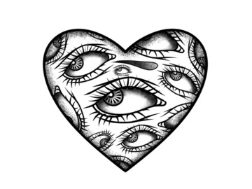 Tattoo design: Eye Heart