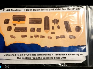 Selling with online payment: TLAR Models 1/700 PT Base Tents and Vehicle set #122C 