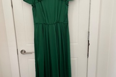 Selling: Emerald Green Silk Gown size L 