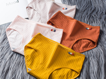 Comprar ahora: 96X Women's Cotton Underwear Sexy Breathable Underpants 