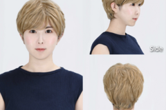 Selling with online payment: Assist Short, Fluffy Blonde Wig