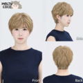 Selling with online payment: Assist Short, Fluffy Blonde Wig