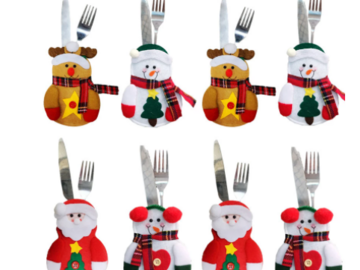 Comprar ahora: 80Pcs Christmas Decoration Knife Fork Cutlery Bags