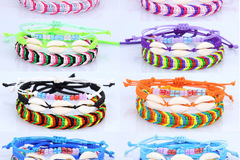Buy Now: 35Pcs Vintage Bohemian Shell Handwoven Colorful Bracelets