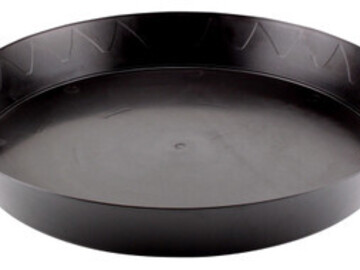  : Gro Pro, 14 inch Heavy Duty Black Saucer, per ea.