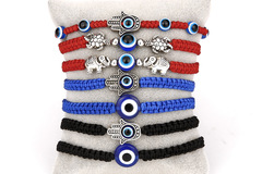 Buy Now: 50Pcs Evil Eye Beaded Chain Handmade Bracelets Jewelry