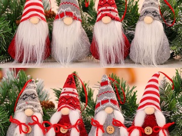 Buy Now: 100pcs Christmas Tree Decoration Charm Faceless Doll Pendant