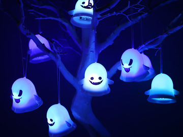 Buy Now: 100 pcs Halloween Ghost Light Cute LED Candle Night Light