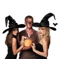 Buy Now: 45pcs Hallowmas pleated witch hat party witch hat black witch hat