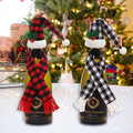 Buy Now: 100pcs Christmas wine hat scarf set home wine bottle decoration