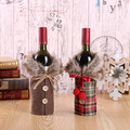 Comprar ahora: 50pcs cartoon Christmas decorations red wine bottle bag