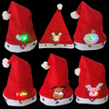 Buy Now: 100pcs Christmas decoration luminous decal hat Led lamp red hat